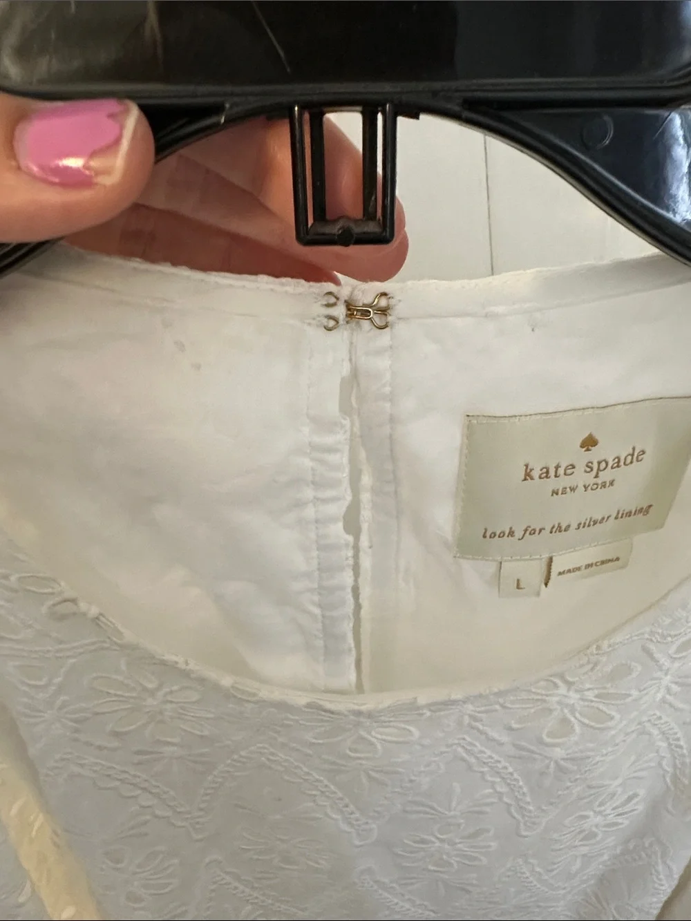 Kate spade white dress size large - Picture 15 of 16